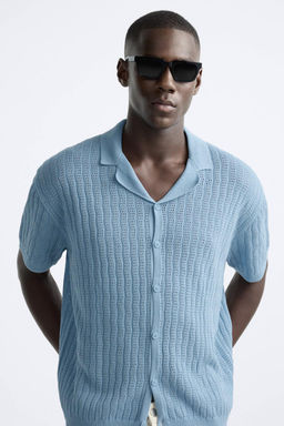 TEXTURED WEAVE KNIT SHIRT - Zara фото 6