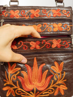 Сумка натуральная кожа через плечо №1114/63 - Ганг фото 5