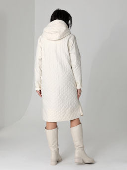 25118 Плащ утепл. молочный - Dizzyway фото 2