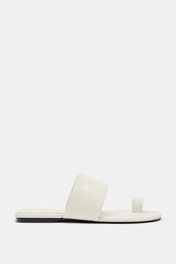 SANDALIA PLANA PIEL LIMITED EDITION / Blanco - Zara фото 3