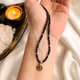 Бусы с подвеской из Шпинели огранка 45 см +