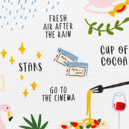 Набор кухонных полотенец Доляна Рецепты счастья, 35х60 см-2шт, 100% хлопок  фото 5