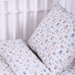 Постельное бельё BABY Мишки полосатые 112х147см, 110х150см, 60х60см, бязь 120г/м, , хлопок 100% - Атра фото 2