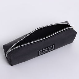 Косметичка-пенал на молнии Sports happy, серая - Simaland фото 3