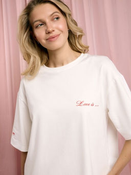 MY Футболка жен. с принтом love is ФБ033