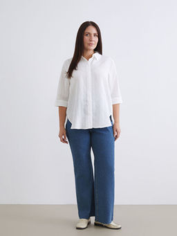 Kar?n Panelli Straight Fit Hamile Jean Pantolon