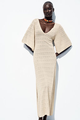 POINTELLE KNIT MAXI DRESS - Zara фото 4