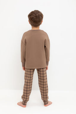 К 1567/сосновая кора,праздничная клетка пижама дет - Crockid фото 5