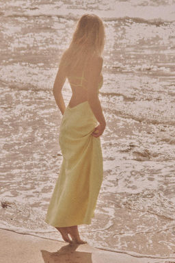 SATIN MIDI DRESS - Zara фото 4