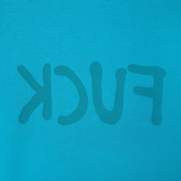 Футболка женская MINAKU Fuck, голубая, размер 46