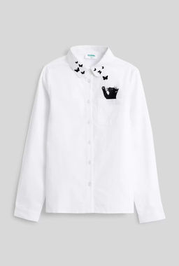 20240260138, Блузка детская для девочек Milka2 белый