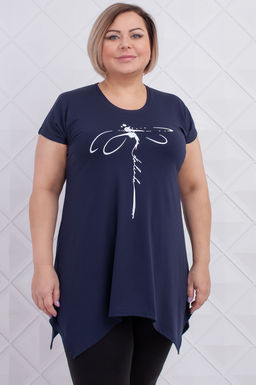 Арт. 3673 Футболка женская 46-56 (6 шт) Цвет:темно-синий - Калинка фото 13
