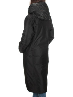 EAC327 BLACK Пальто зимнее женское (200 гр. холлофайбера) - Fashion фото 4