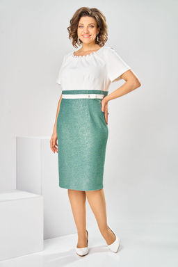 Костюм Romanovich Style 3-2697 белый/зелень