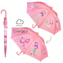 Зонт детский "Русалки" 50 см с проявлением цвета