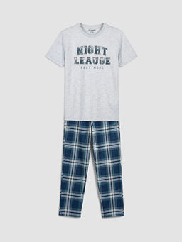 Bisiklet Yaka Erkek ?ocuk Pijama Tak?m