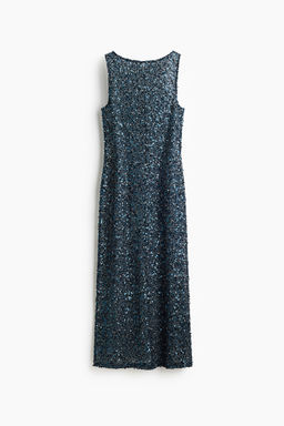 Vestido de malla con lentejuelas