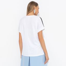 Футболка комбинированная, Всегда нарядна (extra) - Charutti фото 5