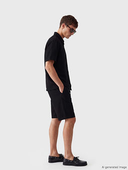 Standart Kal?p Keten G?r?n?ml? Erkek ?ort