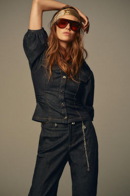 Z1975 BOOTCUT DENIM TROUSERS - Zara фото 18