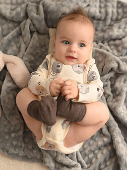 Bask?l? Erkek Bebek ??t??tl? Body 2li - Waikiki фото 2