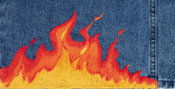 Набор для вышивания PANNA Живая картина JK-2314 Пламя 25.5 х 13 см