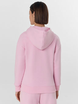 Толстовка женская розовая на молнии