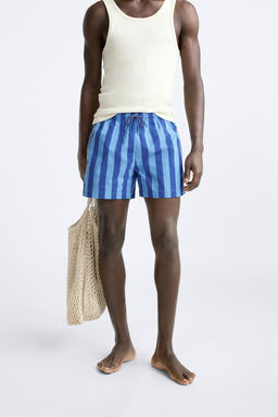 CIZGILI REGULAR FIT DENIZ SORTU - Zara фото 6