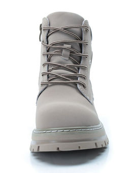 01-P8305-3 GRAY/BEIGE Ботинки демисезонные женские (натуральная кожа) - Фабричный китай фото 8