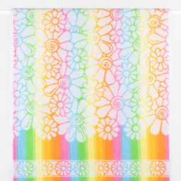 6с103.412ж1 Ромашки (св.радужка) Полотенце махровое 50х90см