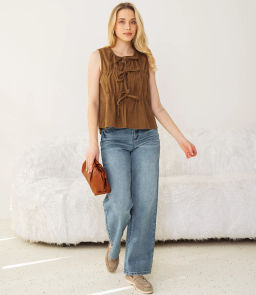 Топ #КТ73601, хаки - Dommod фото 4