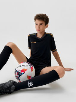 Детская футбольная форма KELME Childrens Short-sleeved Football Uniform Set Black