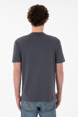 Erkek Regular Fit V Yaka Antrasit Basic Ti__rt Sepette S_rpriz _ndirim - U.s. polo assn фото 6