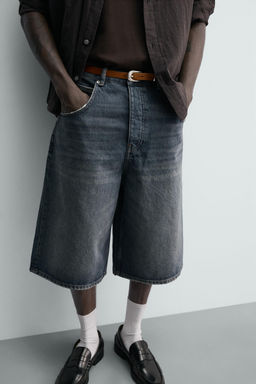 BERMUDA DENIM BAGGY FIT / Azul