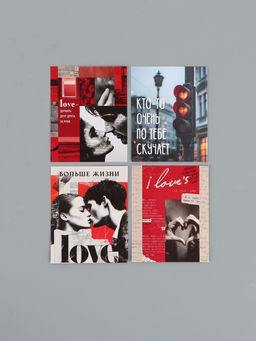 Открытки мини «Любовь», набор 35 шт., 8×9.5 см