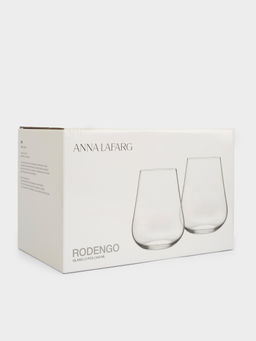 Стакан, 12 см, 540 мл, 2 шт, кристальное стекло, Rodengo - Anna lafarg фото 6