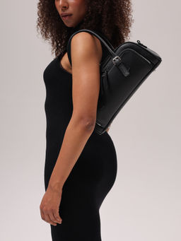 Кожаная сумка Nora DBR 31148 черный