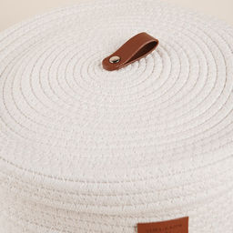 Корзина для хранения SL Home Бэлл, плетёная, ручной работы, малая, 252513.5 см, белая - Sima-land home фото 5