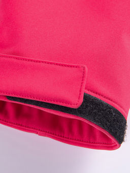 Парка спортивная женская с капюшоном softshell красного цвета 9568Kr - Mtforce фото 20