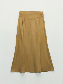 Юбка макси из искусственной замши ZR2604023503-63 / Zarina фото 7