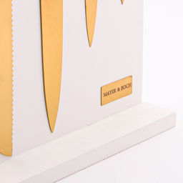 40608 Набор кухонных ножей нерж/ст + подставка дерево 6пр MB (х6) - Mayer&boch фото 4