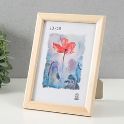 Цена за 2 шт. Фоторамка дерево 13х18 см (1300),