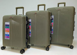 Комплект из 3-х чемоданов, полипропилен, алюминий, 11276 Белый - Mironpan фото 9