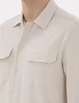 Рубашка Pierre Cardin Comfort Fit бежевая