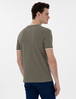 Haki Slim Fit Ti__rt - Pierre cardin фото 5