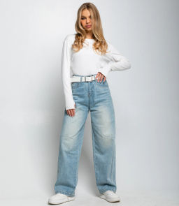 Джинсы #КТ5038 (1), голубой