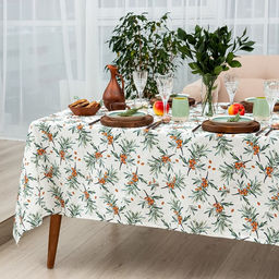 Скатерть Этель Berry garden 149×220 см, 100% хлопок, репс 210 г/м²