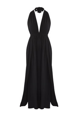 Trendyolmilla Ekru Maxi Dokuma Plaj Elbise TBESS25EL00114 фото 7