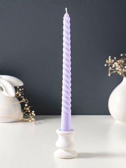 Цена за 2 шт. Свеча витая 25 см (набор 2 шт) 57 гр, 5 ч, цв. лаванда