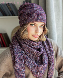 M 1153 S 1153 Комплект женский флис (колпак+косынка) (56-58)